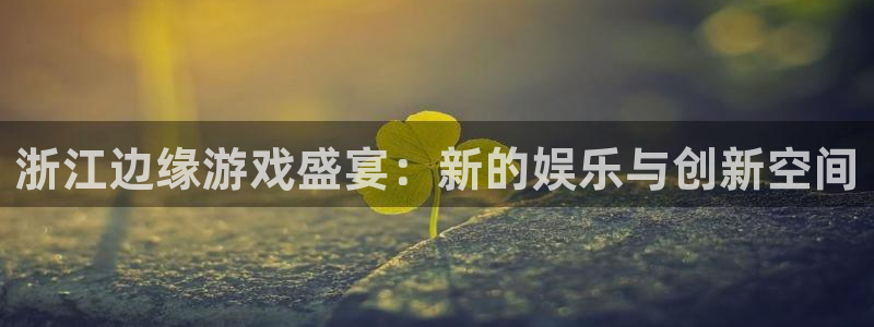 米乐m6小罗代言产品：浙江边缘游戏盛宴：新的娱乐与创新空间