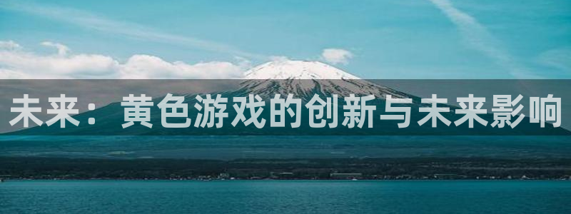 m6米乐是正规网站吗：未来：黄色游戏的创新与未来影响
